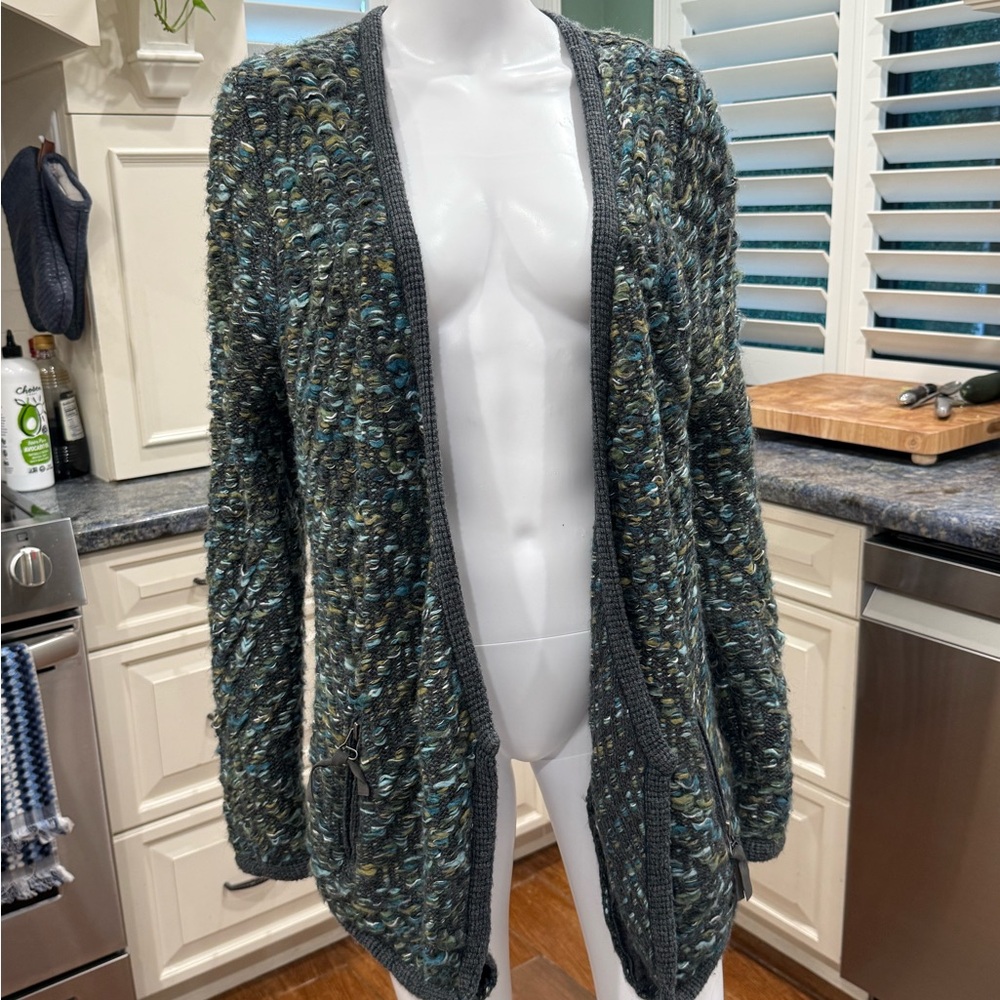 Moth Anthropologie Cozy Knit Sweater Cardigan with Deep Pockets M